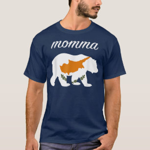 T-shirt Momma Bear Chypre Drapeau Racines chypriotes 1431