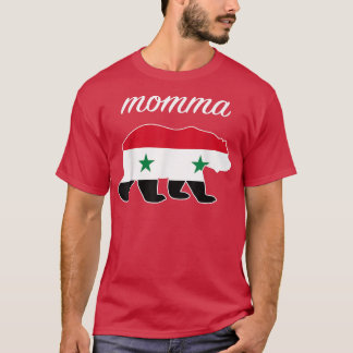 T-shirt Momma Bear Syrie Drapeau syrien racines syriennes
