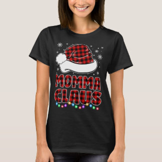 T-shirt Momma Claus Funny Grandma Matching Famille Christm