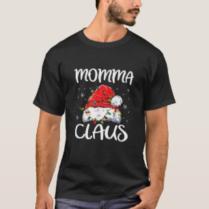 T-shirt Momma Claus Pajama de Noël Famille Correspondant N