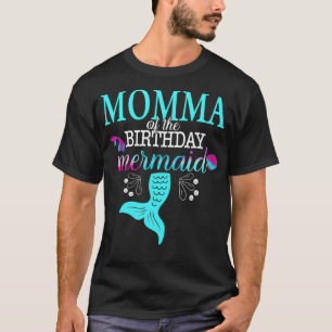 T-shirt Momma De La Sirène D'Anniversaire Qui Correspond À