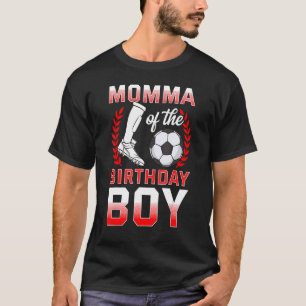 T-shirt Momma De L'Anniversaire Joueur De Football Anniver