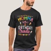 T-shirt Momma De L'Anniversaire Sweetie Ice Cream Party Mo (Devant)