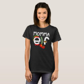 T-shirt Momma ELF Christmas Pajama Matching Family Group (Devant entier)