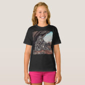 T-shirt MOMMA ET CUB NEIGE LEOPARD top enfant (Devant entier)