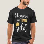T-shirt Momma Of Mr Two Wild 2nd Birthday Party Things Mat (Devant)