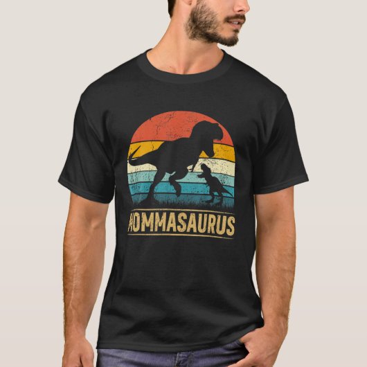 T-shirt Momma Saurus T Rex Dinosaur Mommasaurus Drôle Moth (Devant)