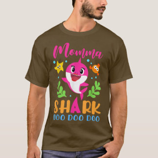 T-shirt Momma SharkMomma Shark Lover Fête des mères de fam