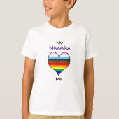 T-shirt Mommies Rainbow Heart (Devant)