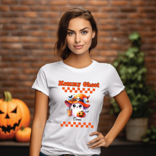 T-shirt Mommy Ghost Nom personnalisé Cadeau Halloween