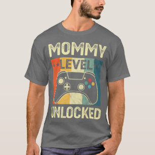 T-shirt Mommy Level Unlocked Soon To Be Mom Pregnancy Anno