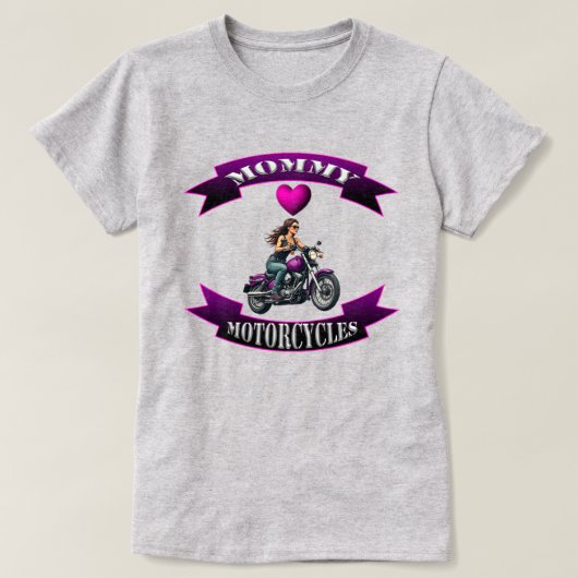 T-shirt Mommy Loves Motorcycles (Design devant)