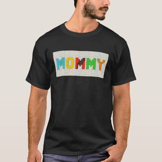 T-shirt Mommy Master Builder Construction briques Bloc mèr (Devant)