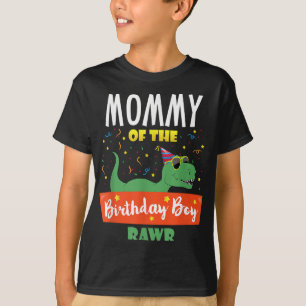 T-shirt Mommy of the Birthday Boy Dinosaur Raptor Funny