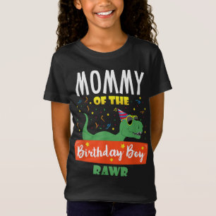 T-Shirt Mommy of the Birthday Boy Dinosaur Raptor Funny