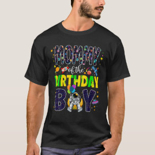 T-shirt Mommy of the Birthday Boy Mom 2nd Outer Space Outf