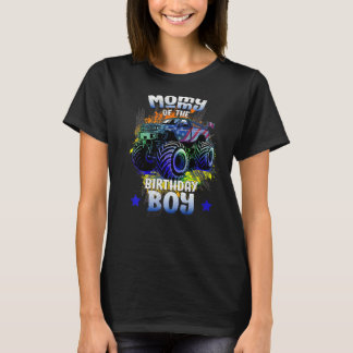 T-shirt Mommy Of The Birthday Boy Monster Trucks Racing