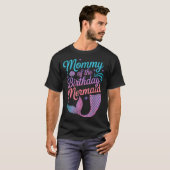 T-shirt Mommy Of The Birthday Mermaid Girl Party Celebrati (Devant entier)