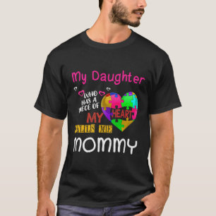 T-shirt Mommy Puzzle Daughter Special Autism Awareness