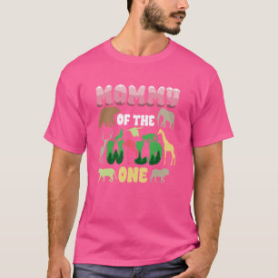 T-shirt Mommy Safari 1er anniversaire de Wild One Zoo Jung