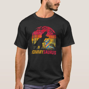T-shirt Mommy Saurus Rex Sensibilisation sur l'autisme Din