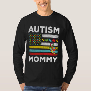 T-shirt Mommy Special Puzzle Flag Autism Awareness