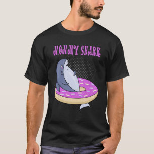 T-shirt Mommy Swimming Shark Donut mignonne Merch