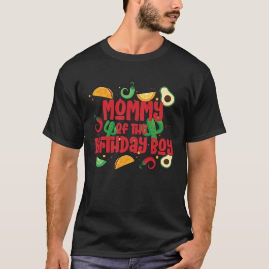 T-shirt Mommy Taco Deux Jours Fiesta Taco Anniversaire Thè (Devant)