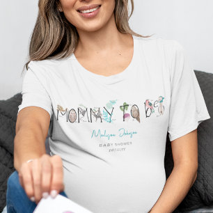 T-shirt Mommy to Be Alphabet ABC Baby shower