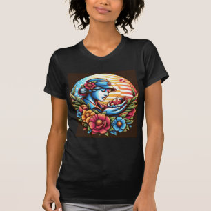 T-shirt Moms de salage mince