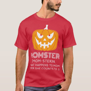 T-shirt Momster Définition Maman Vie Amusante Maman Momste