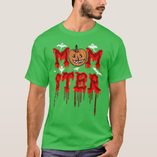T-shirt Momster éffrayant T Matching Momster Halloween Fem