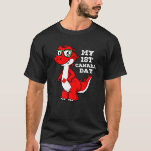 T-shirt Mon 1Er Fête du Canada Funky Feuille d'érable Drap