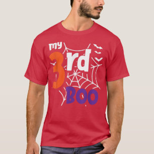 T-shirt Mon 3e costume d'Halloween Lazy Boo mignon Spider