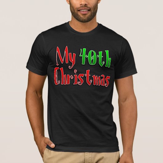 T-shirt Mon 40e Noël (Devant)