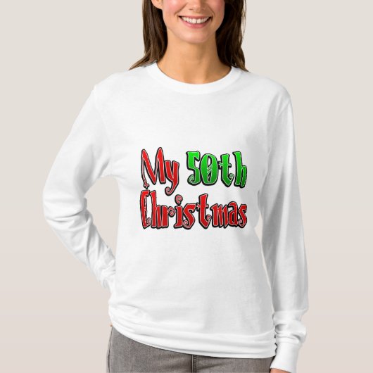 T-shirt Mon 50e Noël (Devant)