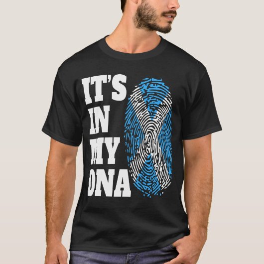 T-shirt Mon ADN écossais Drapeau (Devant)