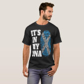 T-shirt Mon ADN écossais Drapeau (Devant entier)