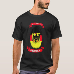 T-shirt Mon Adn Est Allemand Allemagne Drapeau Drapeau Nat