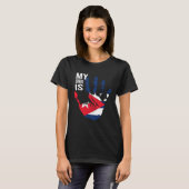 T-shirt Mon ADN est cubain Cuba Drapeau Cool Cubano Cubano (Devant entier)