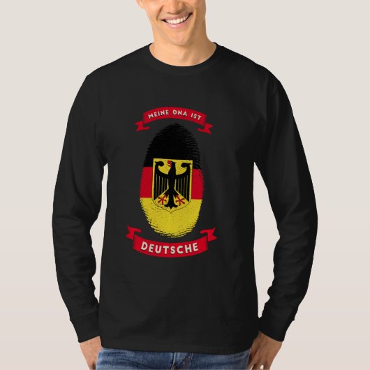 T-shirt Mon Adn Est Deutsche Allemagne Drapeau (Devant)