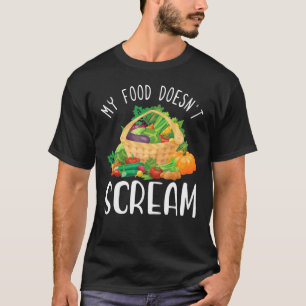 T-shirt Mon alimentation ne crie pas Vegetarian Vegetable 