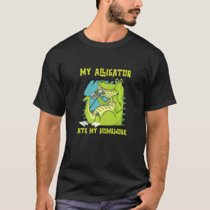 T-shirt Mon Alligator A Mangé Mes Pièces À La Main Reptile