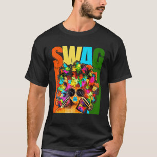T-shirt Mon âme de fille noire melanine afro-américaine a