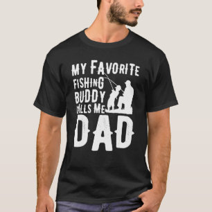 T-shirt Mon ami de pêche préféré m'appelle papa drapeau am