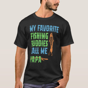 T-shirt Mon ami de pêche préféré m'appelle papa Fête des p