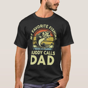 T-shirt Mon ami de pêche préféré m'appelle Papa père