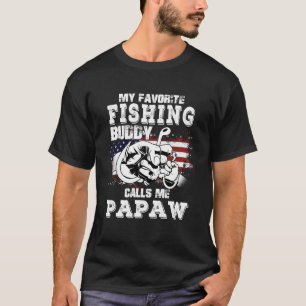 T-shirt Mon ami de pêche préféré m'appelle Papaw 4 juillet