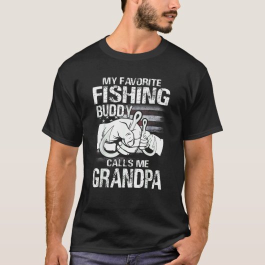 T-shirt Mon Ami de Pêche Préféré M'appelle Papy (Devant)