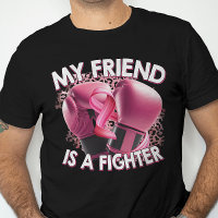 Mon ami est un combattant cancer du sein ruban ros